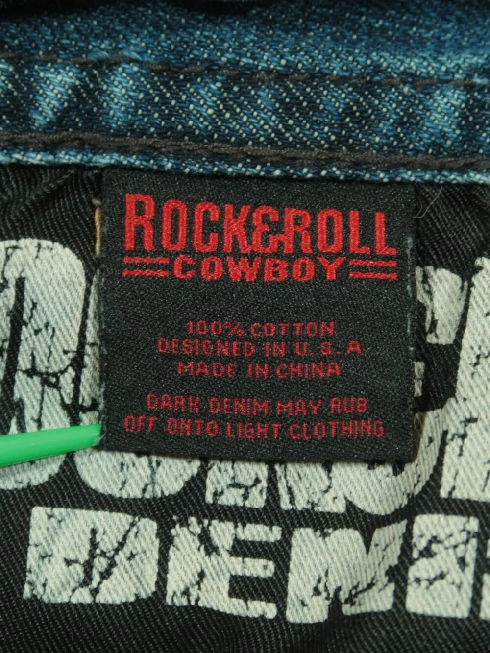 Rock And Roll Double Barrel Boot Cut Jeans Mens 33 Western Denim